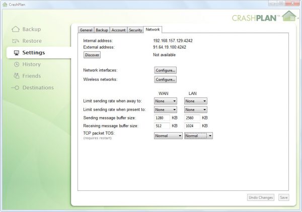 Crashplan Bandwidth Throttle Crashplan Bandwidth Throttle