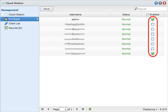 Edit CloudStation’s User Privileges Edit CloudStation's User Privileges