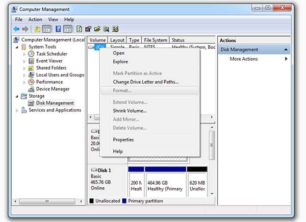 Format Your Hard Drive in Windows 7 Format Your Hard Drive in Windows 7