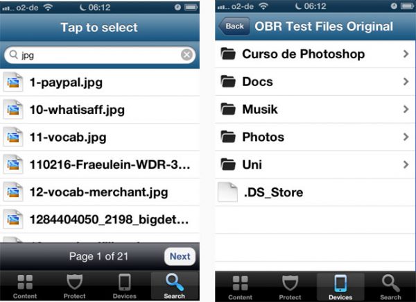Search for files on your mobile device Search for files on your mobile device