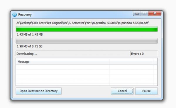 Monitor your restoration process wit SOS Online Backup Monitor your restoration process wit SOS Online Backup