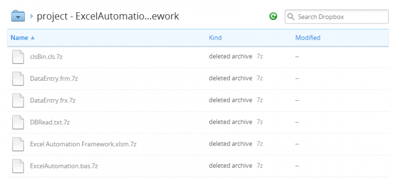 Dropbox Setup