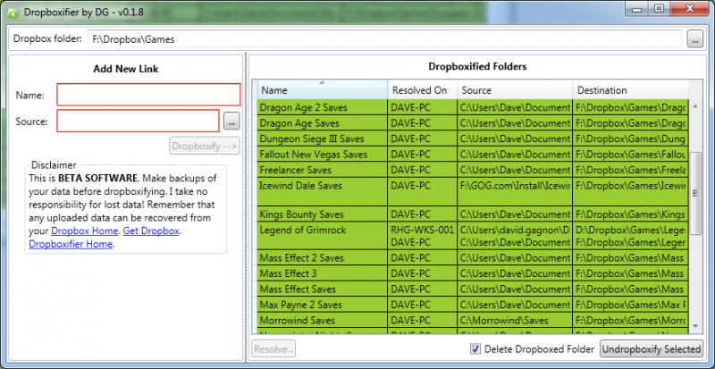 Dropboxifier Dropboxifier syncs files outside Dropbox in Windows