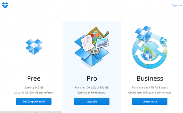 dropbox pricing options Pricing Details in Dropbox service