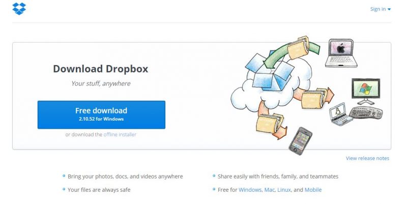 desktopclient Dropbox vs Box