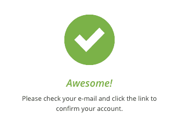 Mega Acount Confirmation Screenshot