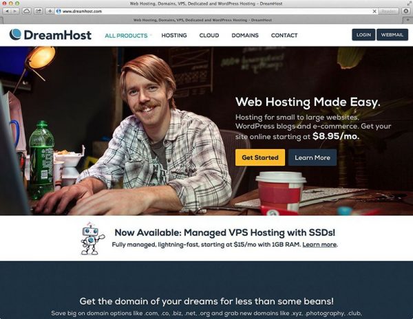 dreamhost-hompage Dreamhost Web Hosting Review