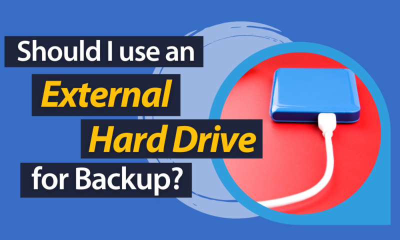use external hard drive for backup