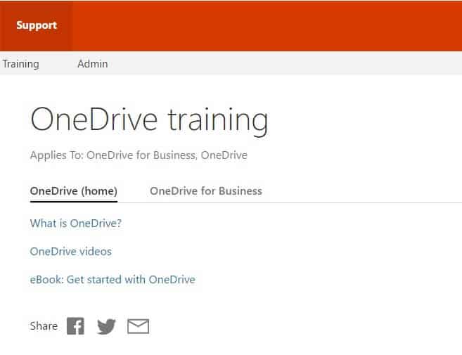 onedrive-training-site