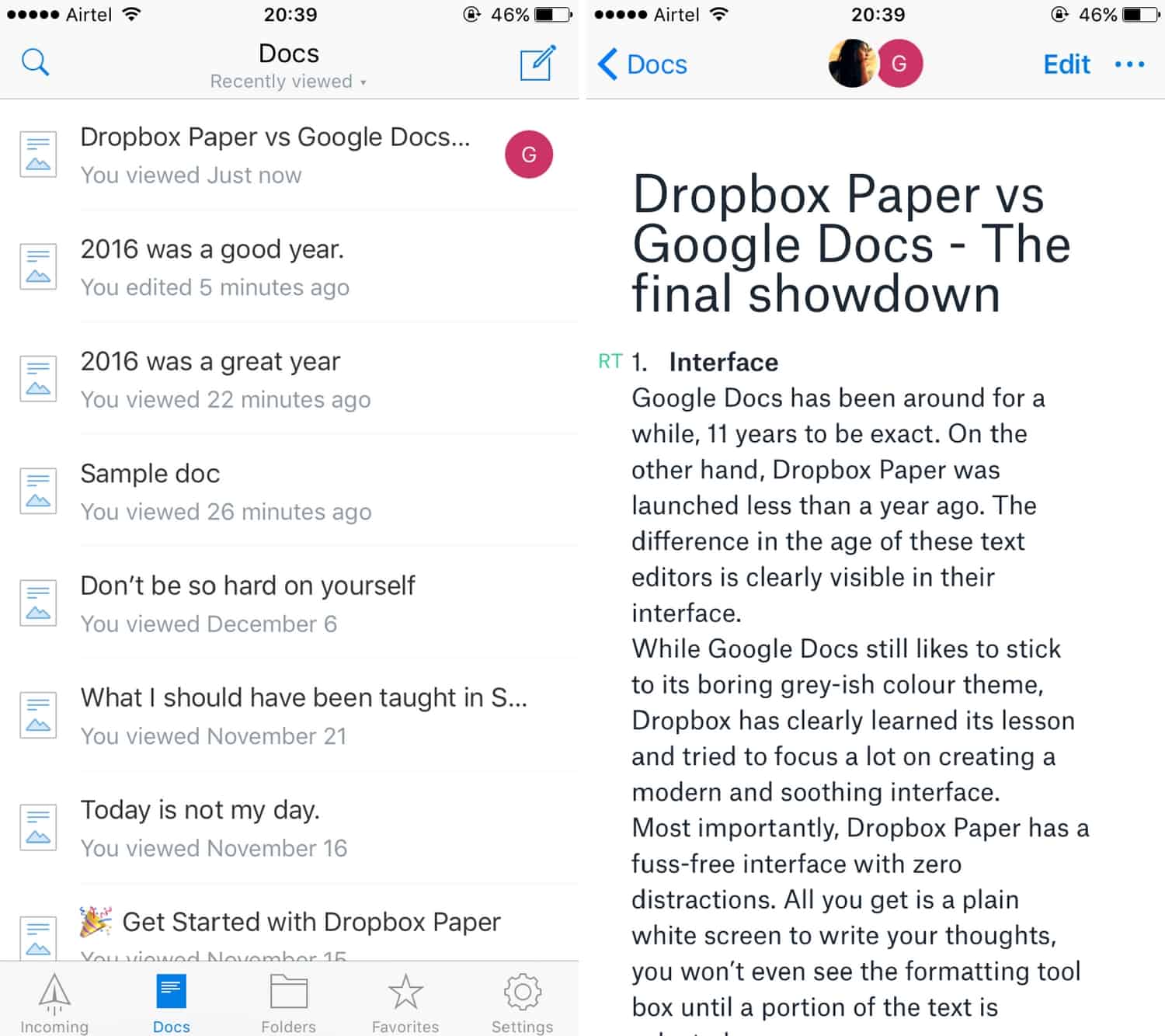 dropbox paper beta