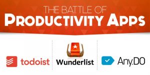 Battle of The Productivity Apps — Todoist vs Wunderlist vs Any.Do