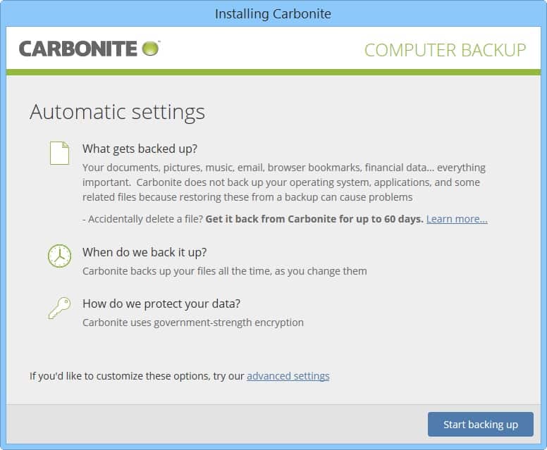 carbonite storage