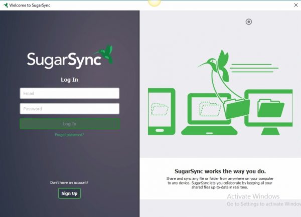 sugarsync-login