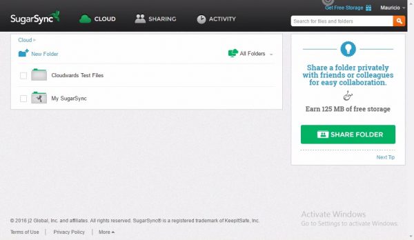 sugarsync-web-application