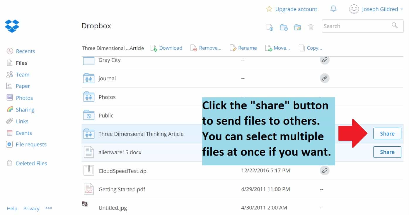 How to articles & tutorials: How to share your dropbox files on Windows