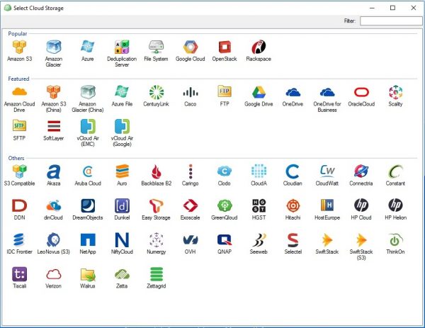 CloudBerrycloud options