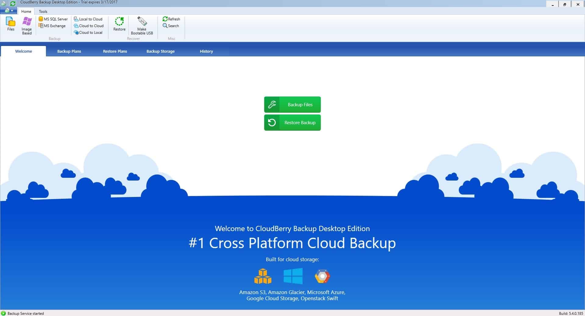 cloudberry backup weekly daily monthly
