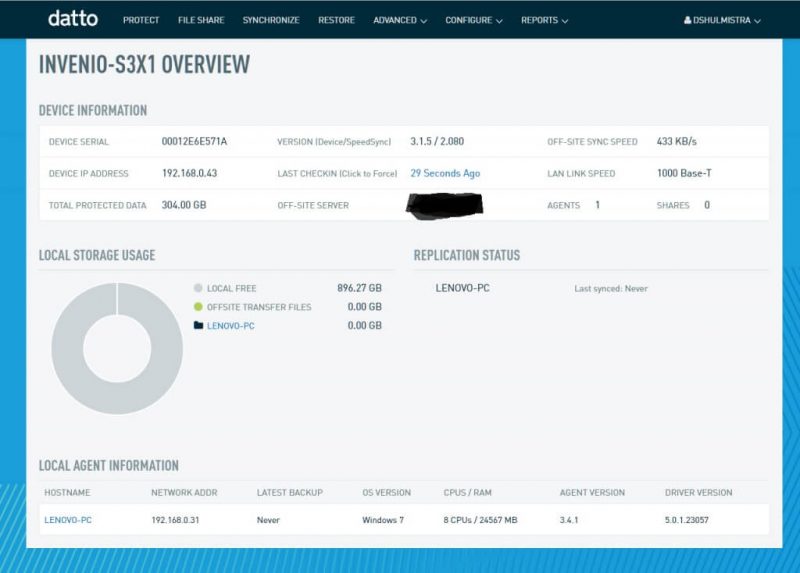 datto console