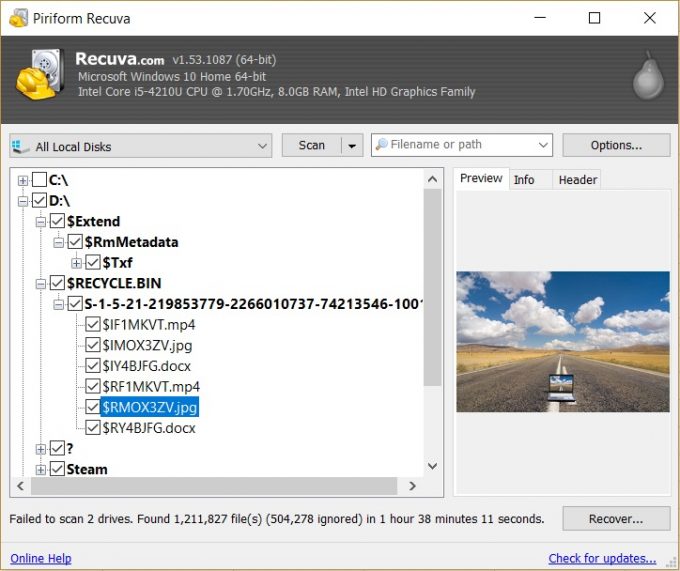 piriform recuva pro piriform recuva pro