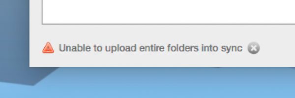 JustCloudUnableToUploadFolder
