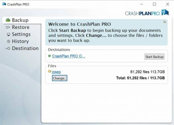 crashplan account crashplan account
