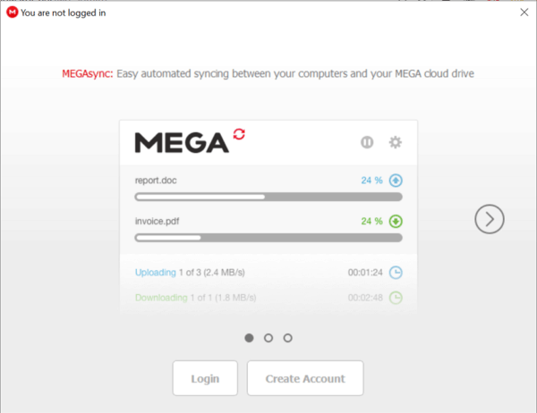 megasync bandwidth