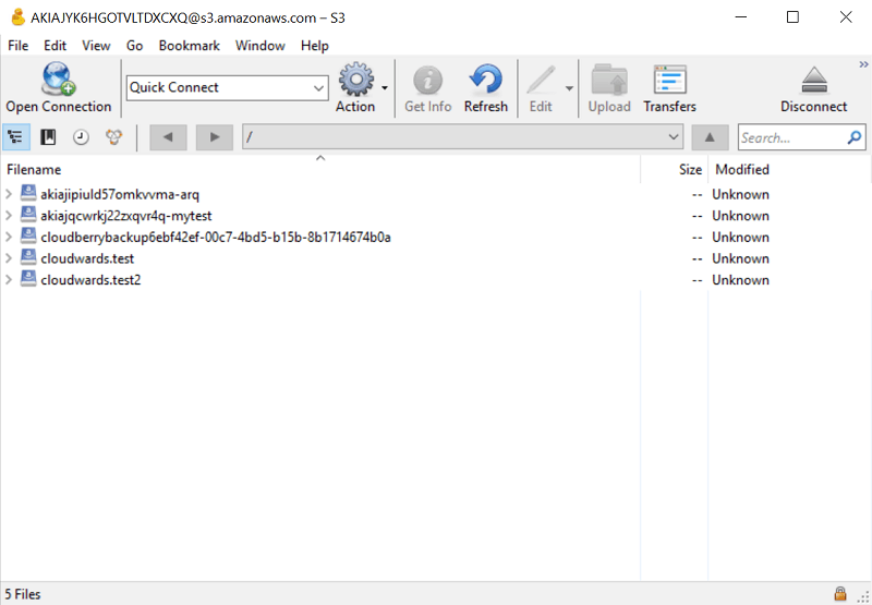 cyberduck aws