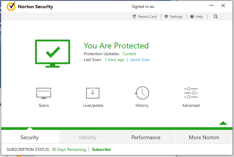symantec version symantec version