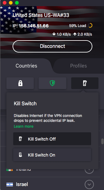 protonvpn kill switch