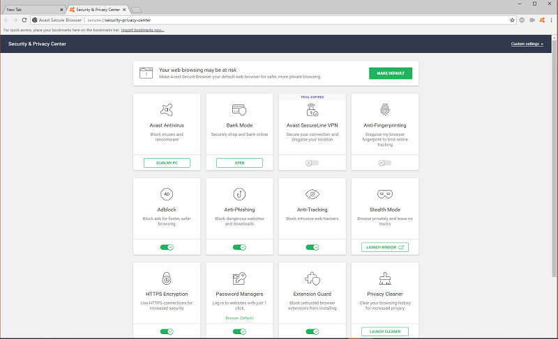 Avast Pro Secure Browser
