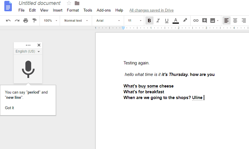 does google docs have speech to text does google docs have speech to text
