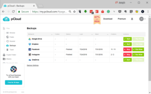 pcloud backup google drive