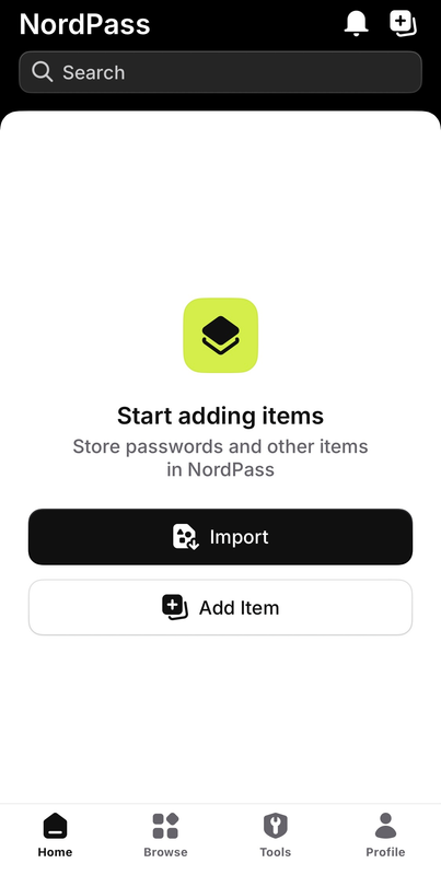password manager ios nordpass app