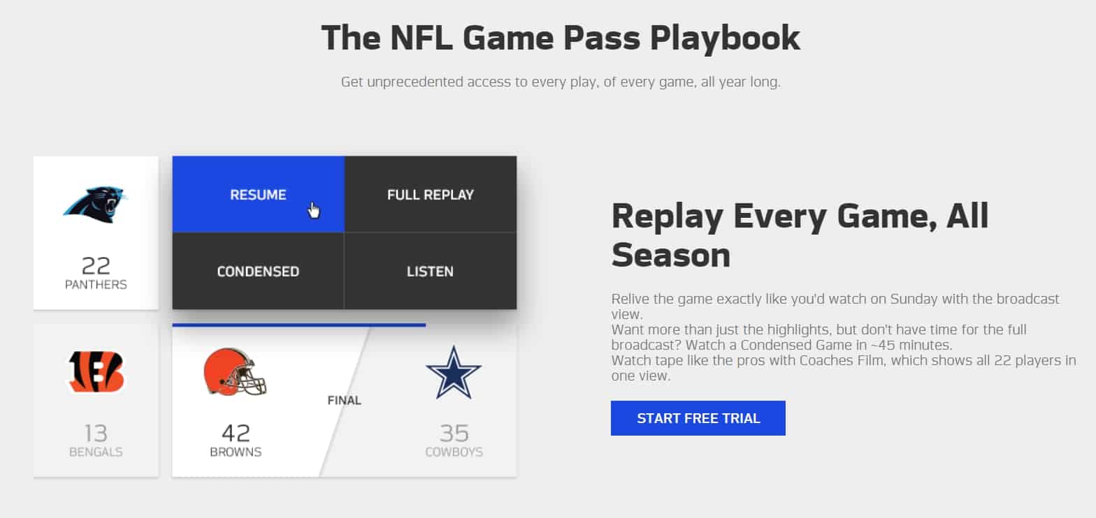 nfl game pass xbox app