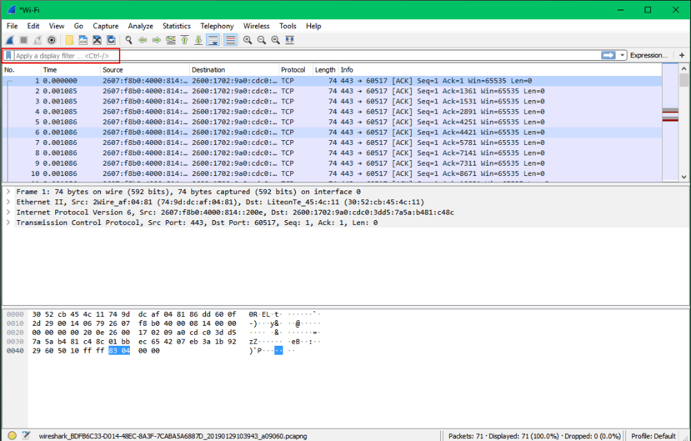 wireshark display filter ip address wildcard