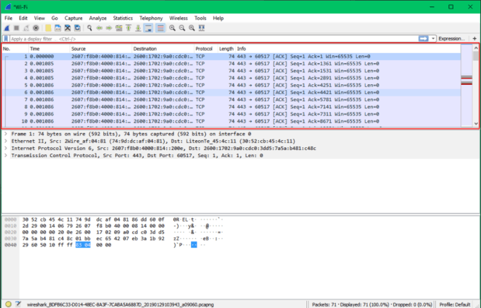 wireshark packet capture wireshark packet capture
