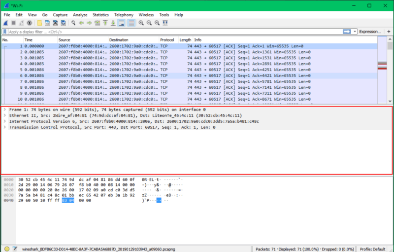 wireshark packet capture wireshark packet capture
