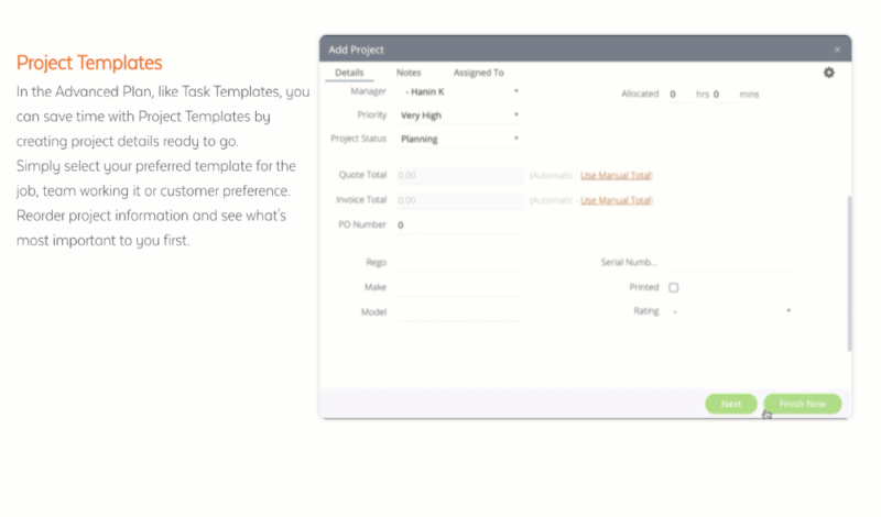 Proworkflow Project templates