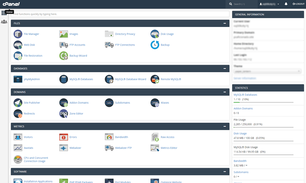 godaddy cpanel hosting