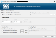 sos online backup update fails