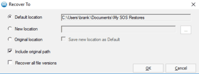 sos online backup update fails
