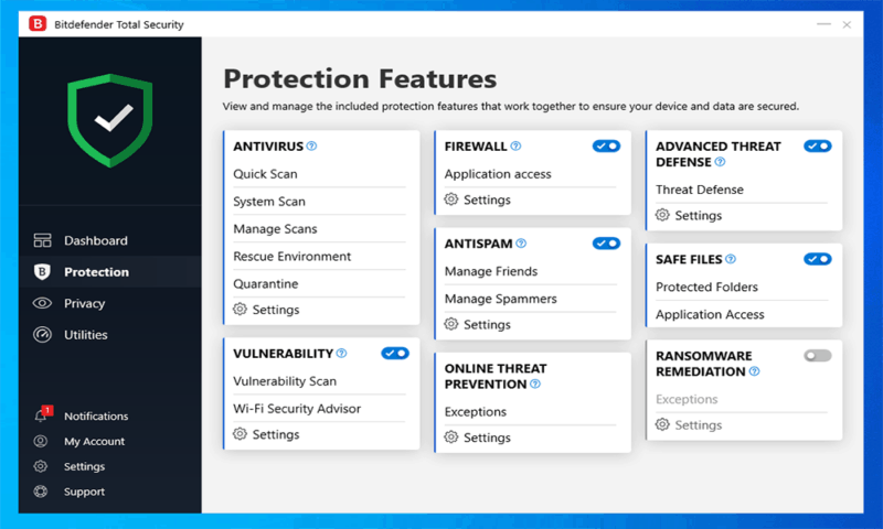 Bitdefender-Features