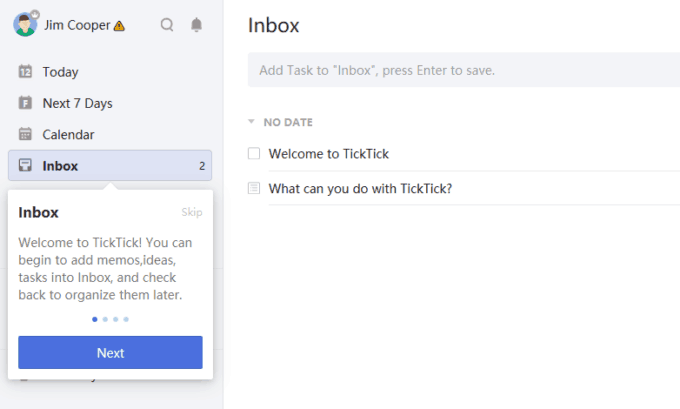 ticktick outlook