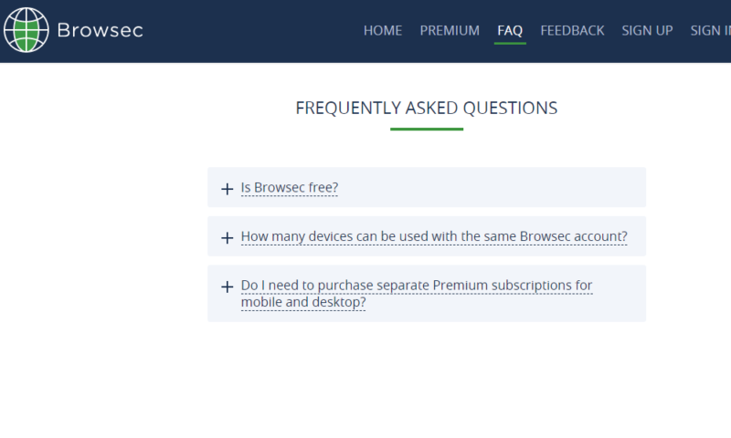 Browsec-FAQ