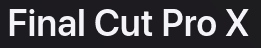 Logo: Final Cut Pro X