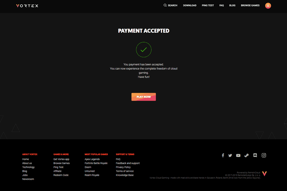 Vortex Cloud Gaming Review Updated 2021