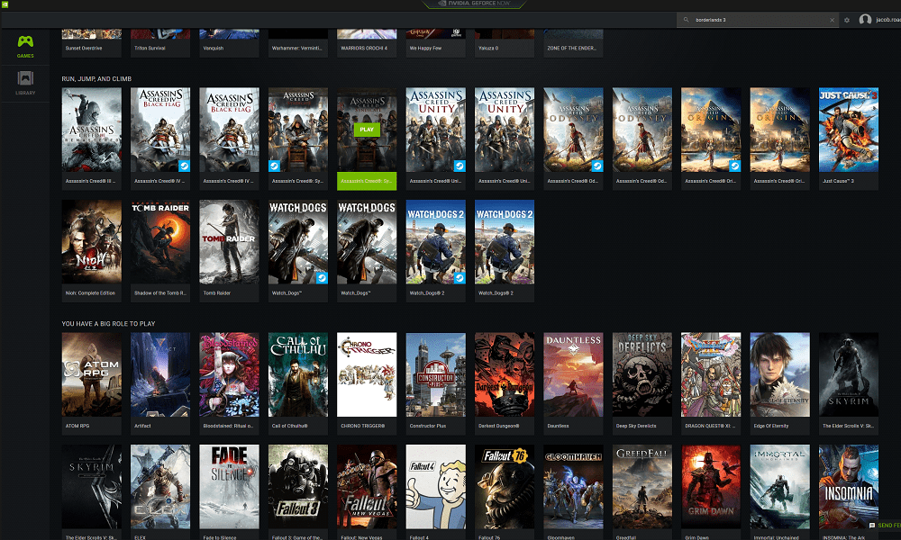 list of nvidia geforce now games