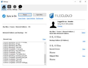 filecloud-desktop-settings