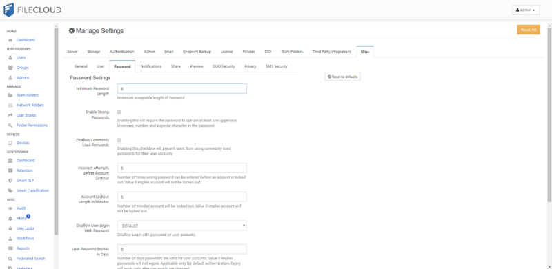 filecloud-password-policy
