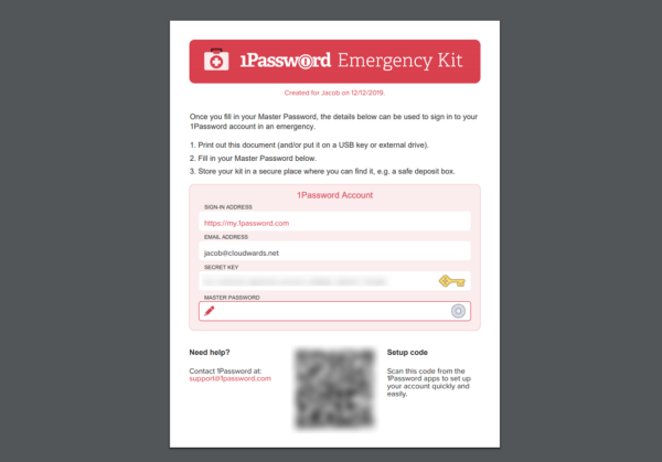 1password teams lost emergency kit 1password teams lost emergency kit